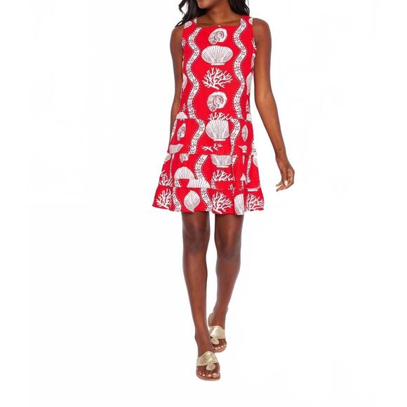 SAIL TO SABLE Cinched Waist Midi Dress With Ric Rac Trim main image 1